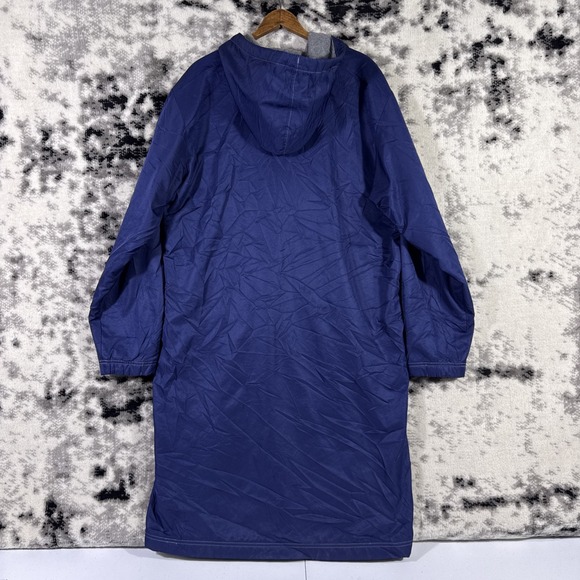 Speedo Long Jacket Adult Medium Fleece Lined Swim Full Zip Hooded Drawstring - Picture 2 of 16